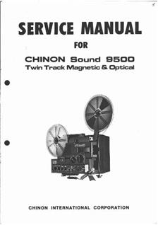 Chinon 9500 manual. Camera Instructions.